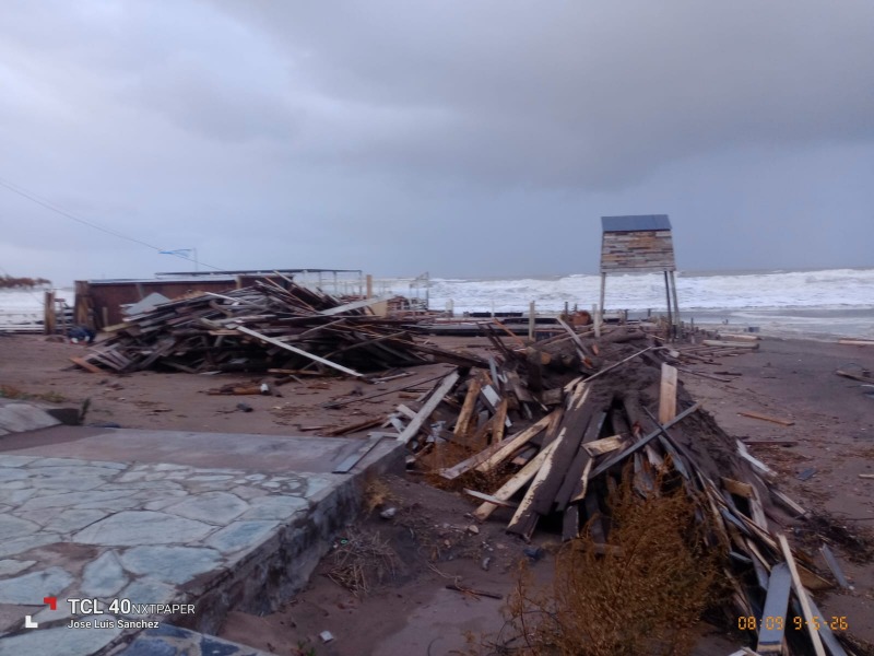 Monte Hermoso, el d�a despu�s de la sudestada